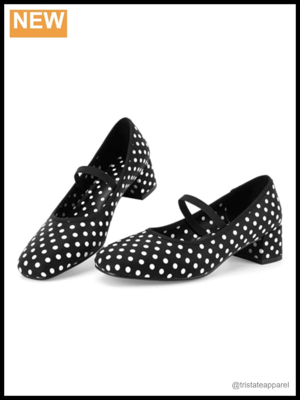 Mary Jane Chunky Low Heel Pumps Square Toe Faux Leather Dress Shoes
